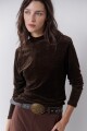 POLERA VELVET CHOCOLATE