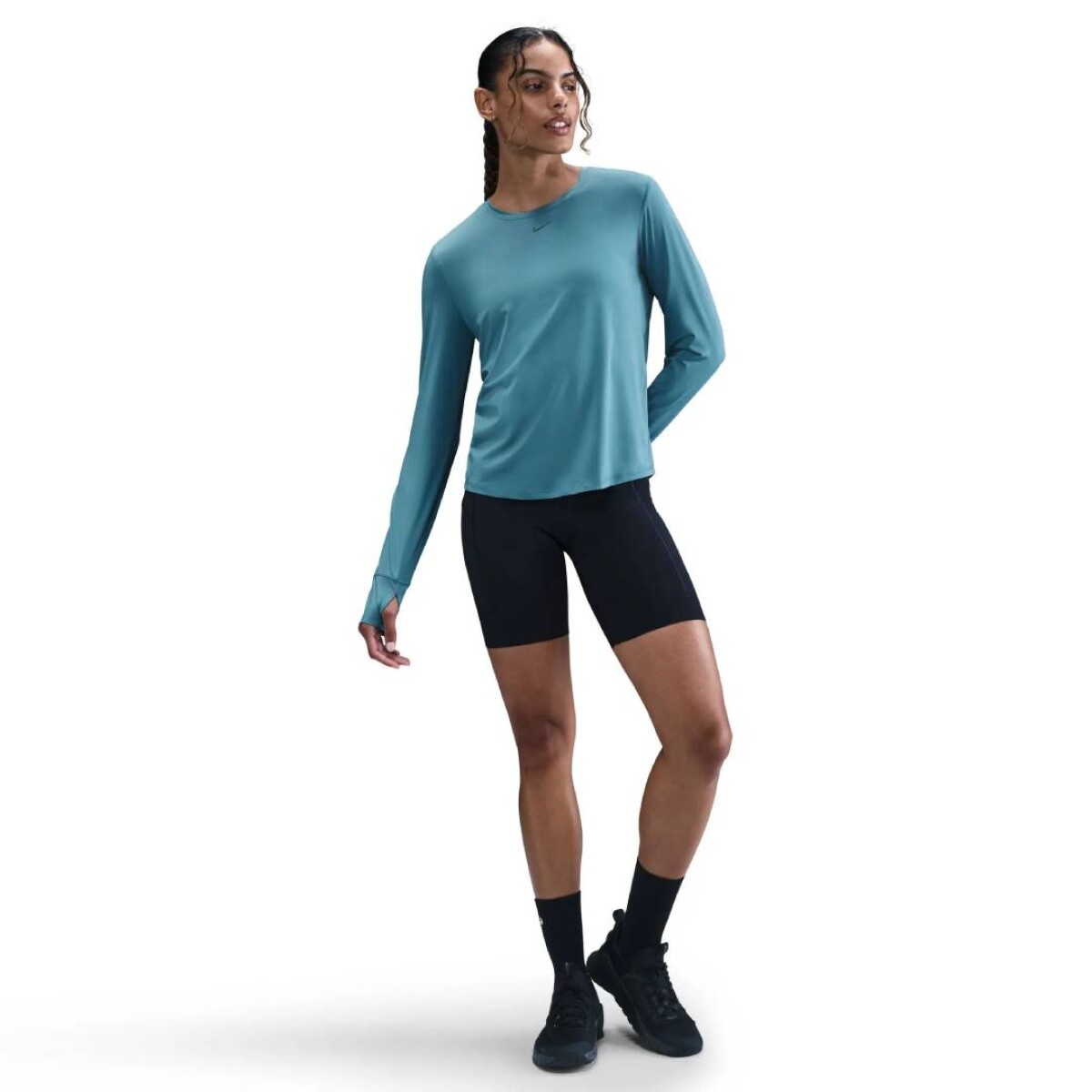 Remera Nike One Classic de Mujer - Azul 