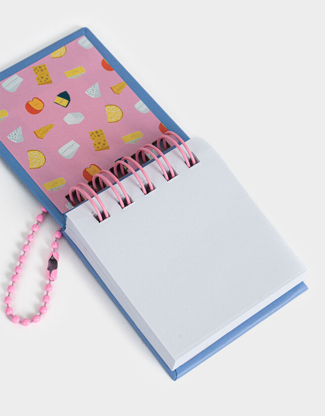 Anotadores Cuadernos y Memos Mini Memo "say Cheese" - Azul Celeste
