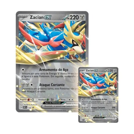 Pokémon Coleçao EX Lendas Implacáveis - Zacian EX Pokémon Coleçao EX Lendas Implacáveis - Zacian EX