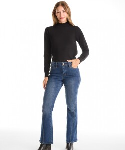 Jean Bootcut Costura Frontal JEAN OSCURO