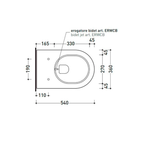 FRONTAL SUSPENDIDO BIDET PARA COLGAR BEIGE MATE 000