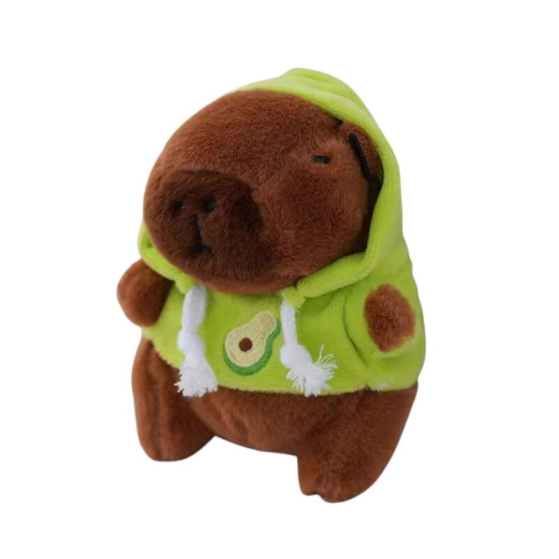 PELUCHE DE CAPIBARA CON CAPUCHA • 12cm PELUCHE DE CAPIBARA CON CAPUCHA • 12cm