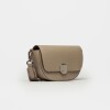 Bandolera The Circle En Cuero Graneado Taupe