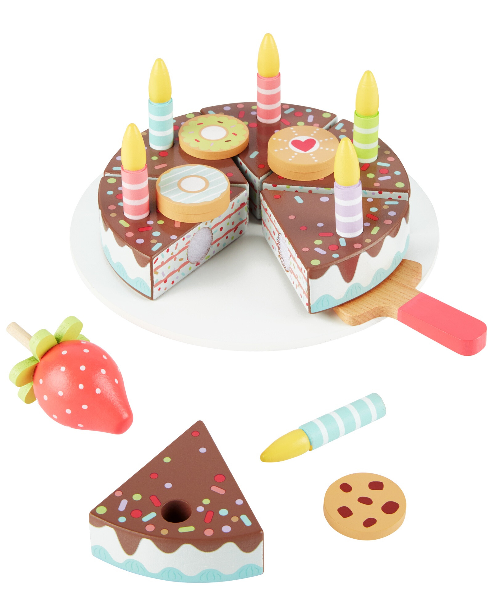 Juego de torta en madera Juego de torta en madera