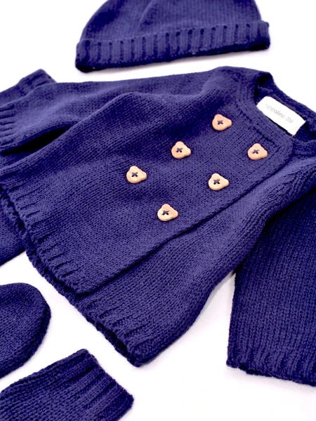 CONJUNTO RECIEN NACIDO AZUL OSCURO