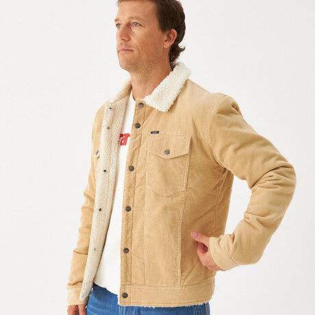 Campera Wrangler de Hombre - WESTERN Corduroy - W86001BEIGE BEIGE
