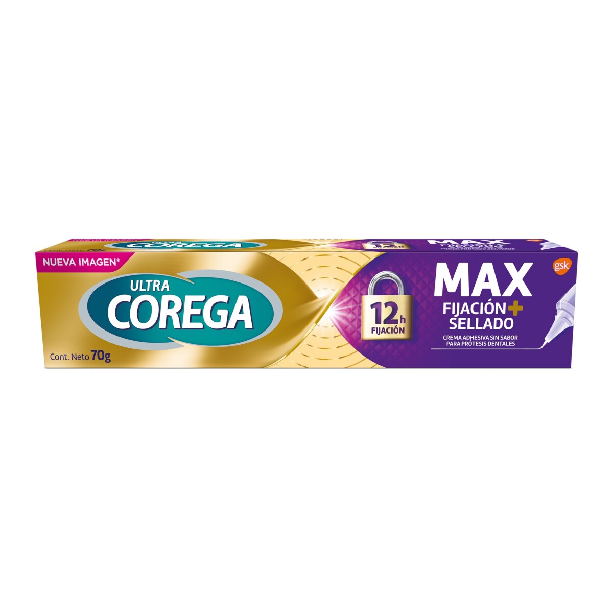 Corega ultra max fijaciòn - Sin sabor X 70 GR 