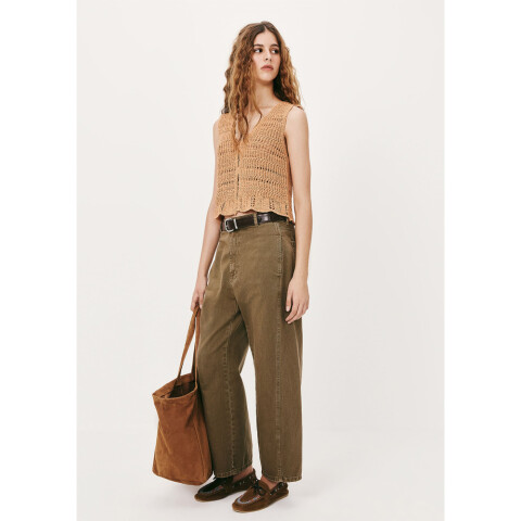 CALCA FEM MARROM MEDIO