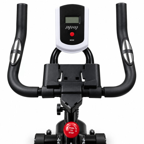 Bicicleta Spinning Professional Regulable Disco 18kg Negro/rojo