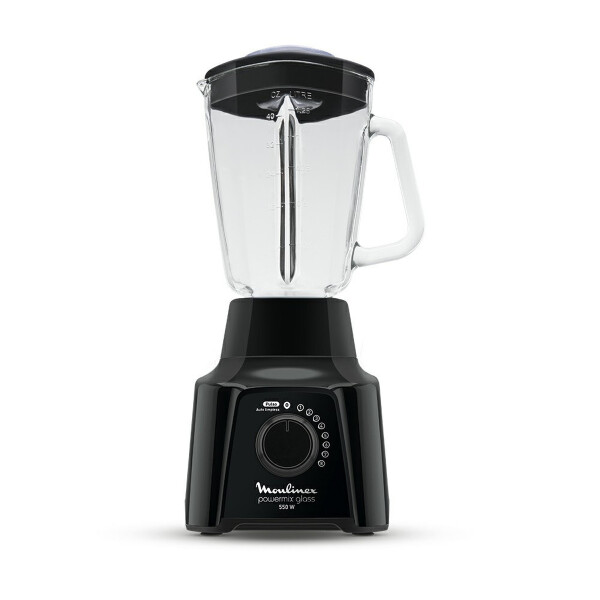 LICUADORA MOULINEX POWER MIX LN289 NEGRA 8VEL 550W VASO VIDRIO Unica