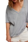 Camiseta Nina V Gris