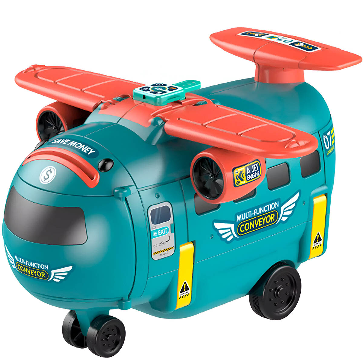 Avión Simulador De Vuelo C/Accesorios Juguete Niños - Verde 