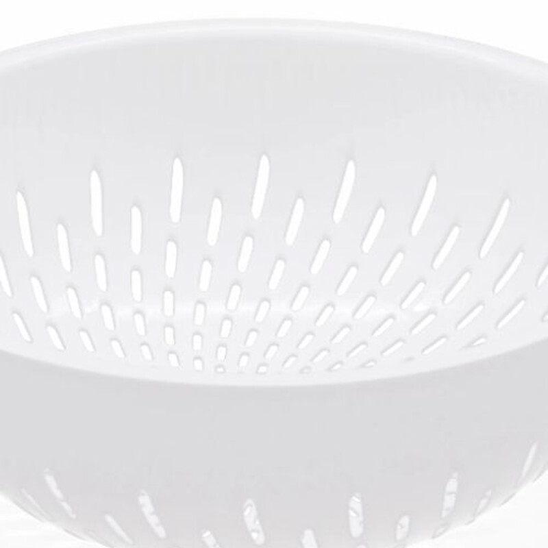 Colador de plástico con asas BLANCO