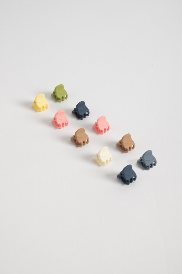 Pack x 10 clips Multicolor