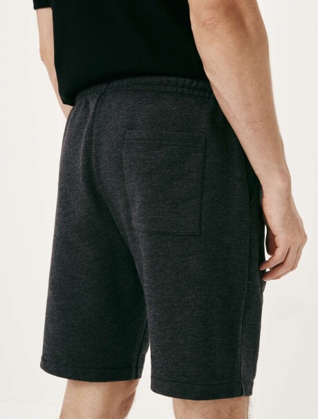 BERMUDAS RECTAS DE FELPA GRIS