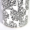 JARRON CERAMICA BLANCO COMB C/TAPA 17X26CM Unica