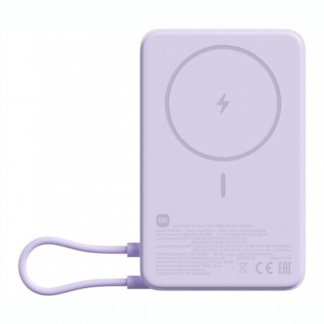Power Bank Xiaomi Magnético 10W 10000mAh Purple con Soporte Power Bank Xiaomi Magnético 10W 10000mAh Purple con Soporte