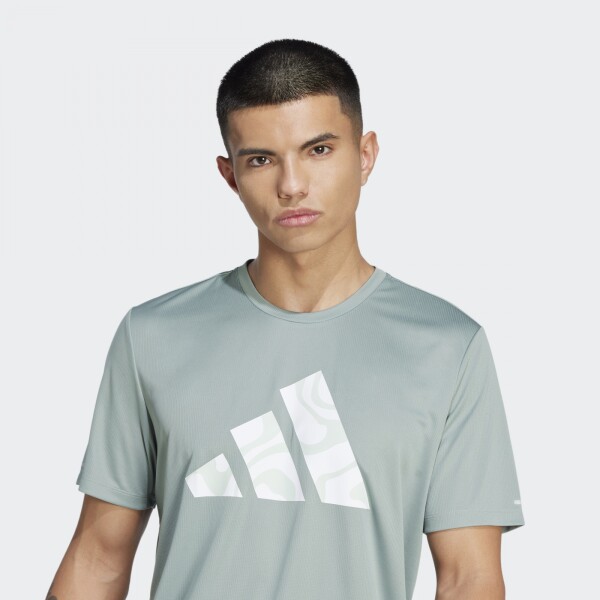 Remera Adidas Run It Verde