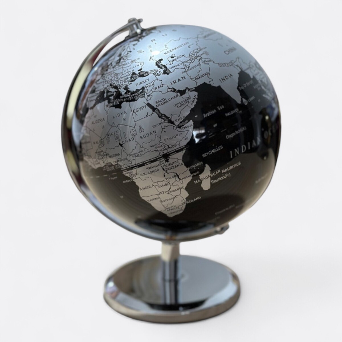 Globo Terraqueo Chico - Negro 