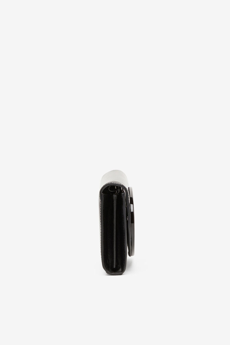 BILLETERA / MINIBOLSO 1DR CUER Negro
