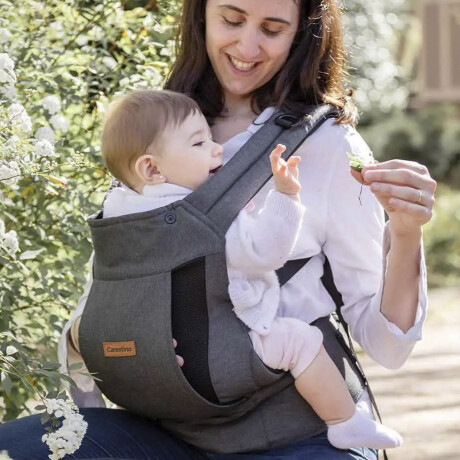 Mochila Porta Bebé Carestino con 3 Posiciones Gris Oscuro