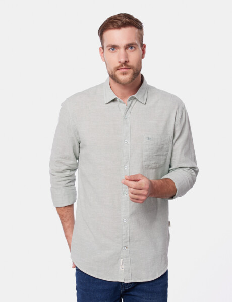 CAMISA DE LINO Menta