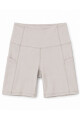 Calza Biker con bolsillos Beige