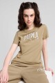 REMERA MUJER PUMA SQUAD GRAPHIC TEE Beige