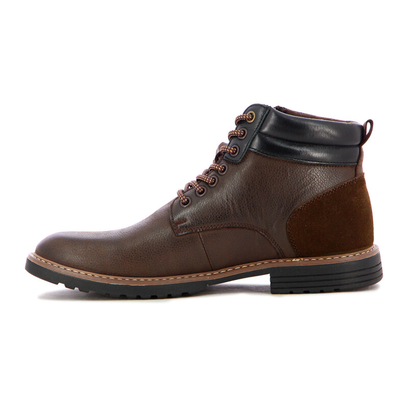 Country Calzado Bota Casual Hombre Acordonado C/cierre - Cafe Cafe