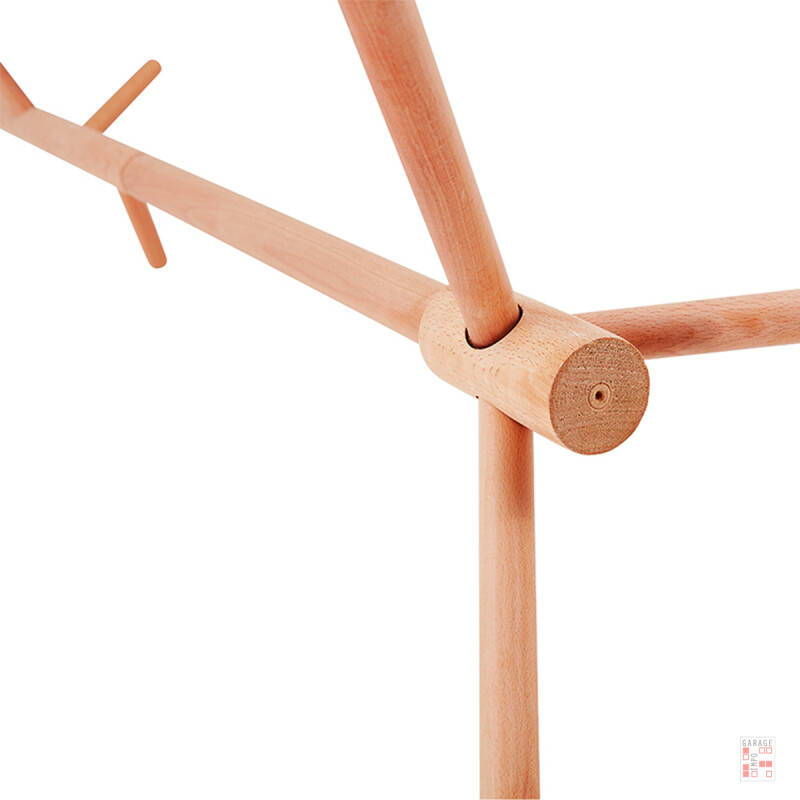 Perchero de pie 175 x 43 cm MARRON CLARO