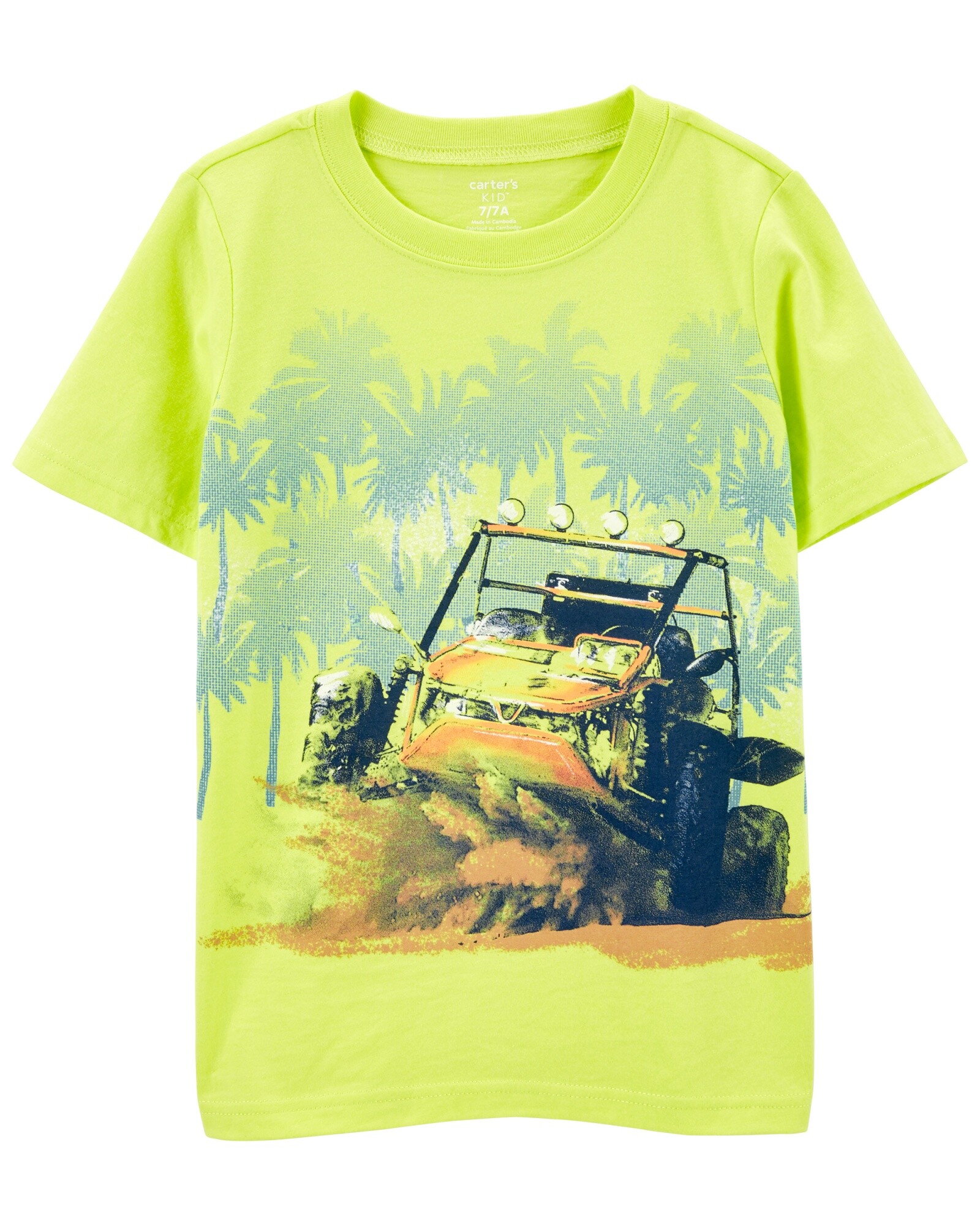 Remera de algodón manga corta estampa todo terreno 0