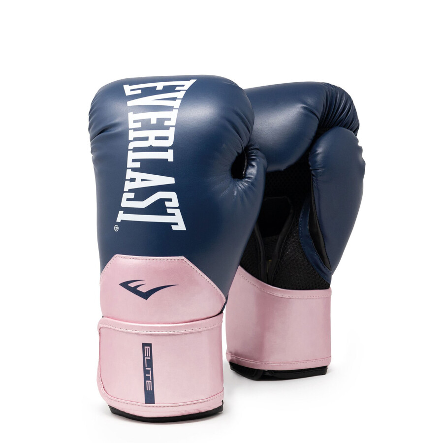 Guantes Everlast Boxeo Elite W Azul Marino - Rosa