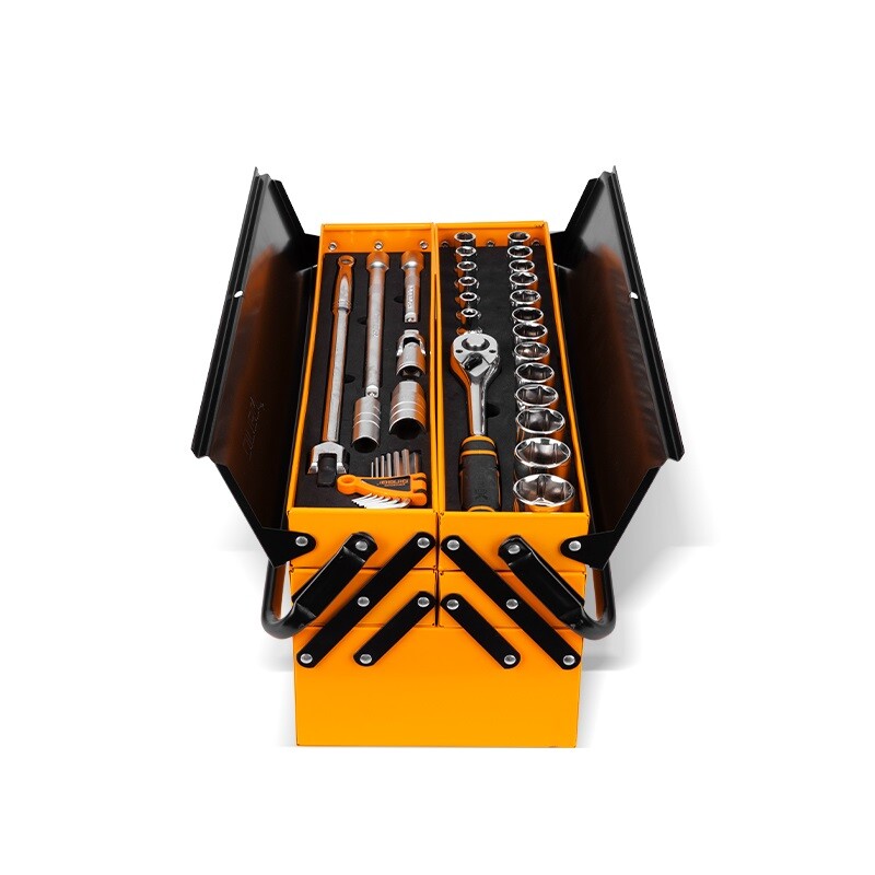 DINGQI JUEGO 59 PIEZAS HERAMIENTAS + ACCESORIOS & DADOS CR-V + CAJA METALICA Dingqi Juego 59 Piezas Heramientas + Accesorios & Dados Cr-v + Caja Metalica