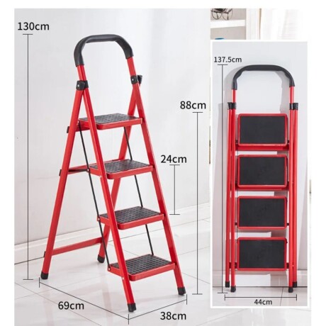 Escalera Plegable Antideslizante 4 Escalones 150 KG 001