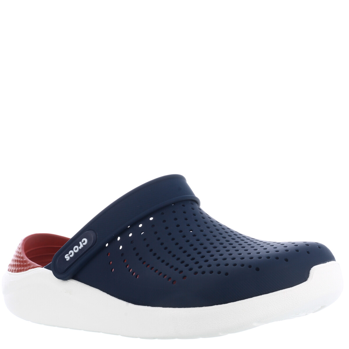 Zuecos de Hombre Crocs Lite Ride - Azul Marino - Rojo 