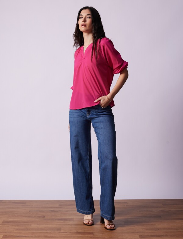 Blusa Gasa FUCSIA