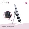 Escalera Tijera 4 Escalones De metal/plastico Negro/Blanco