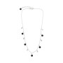 Collar Cadena Karvik Espinela Negra Plata 925 0