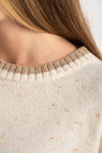Sweater Lana Color Block Vison