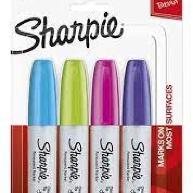 Marcadores Permanentes Sharpie Chisel Fashion X4 Marcadores Permanentes Sharpie Chisel Fashion X4
