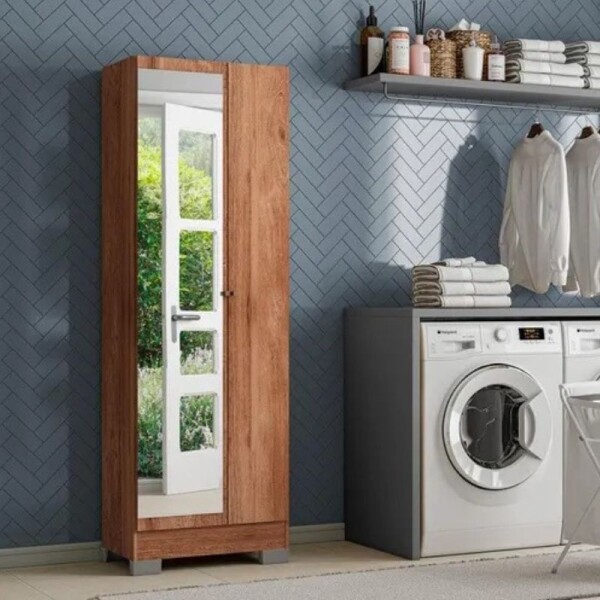 ARMARIO MULTIUSO 2 PUERTAS CON ESPEJO - FREIJO ARMARIO MULTIUSO 2 PUERTAS CON ESPEJO - FREIJO