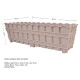 Maceta de balcón 50 cm simil bambú ROSA