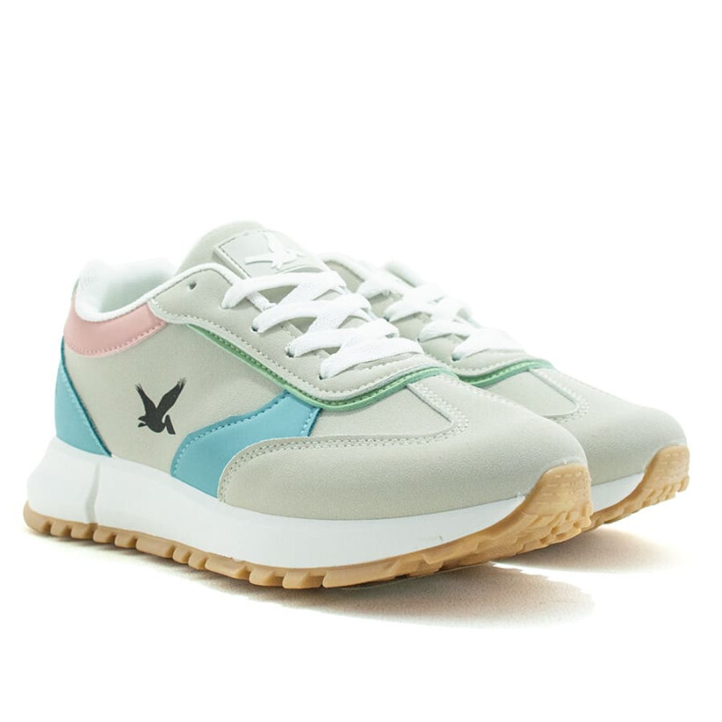 Championes Santa Barbara Nantes de Mujer - NANTES Beige-azul