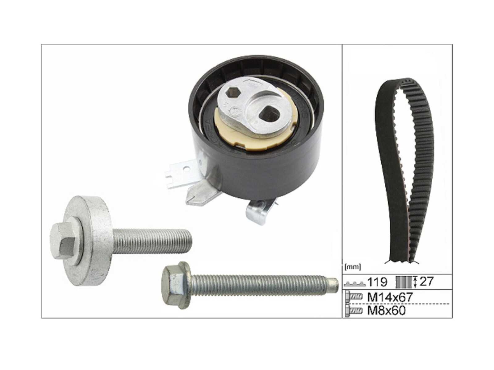 Kit Distr S/Bomba Agua Renault Logan 22-25 