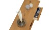 Mesa de arrime 2 cajones Living - Linea mexicana Natural