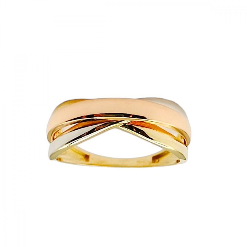 Anillo Trinity-Oro bajo-Sin Piedra-AN8190 sinpiedra