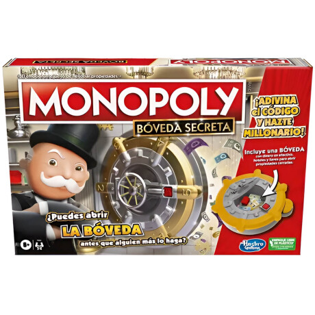 Juego De Mesa Hasbro Monopoly Bóveda Secreta Clásico Juego De Mesa Hasbro Monopoly Bóveda Secreta Clásico