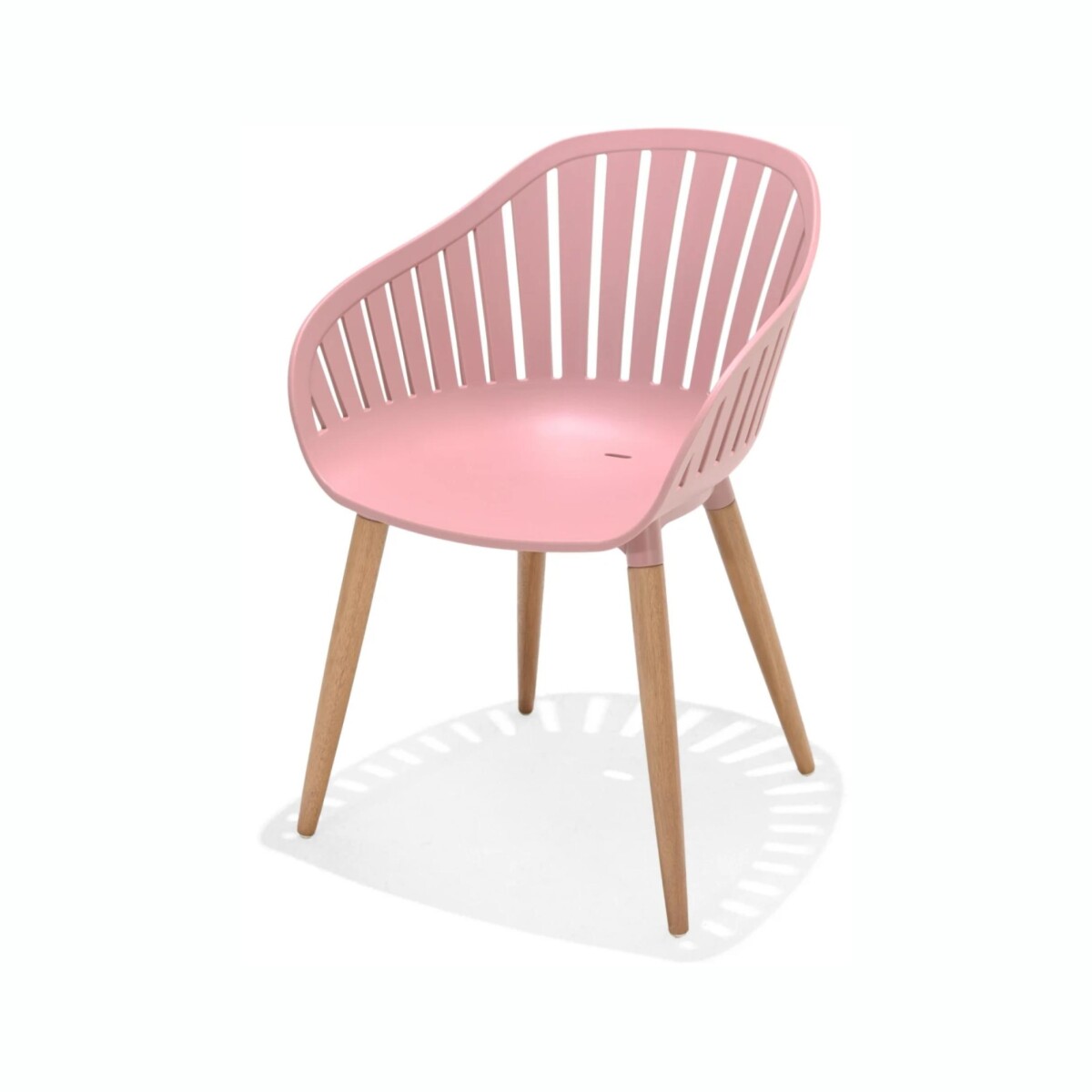 Silla De Exterior RUSTICO Nassau Carver Patas De Eucalipto - Rosa 
