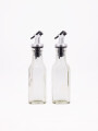 ACEITERO / VINAGRERO DE VIDRIO TRANSPARENTE